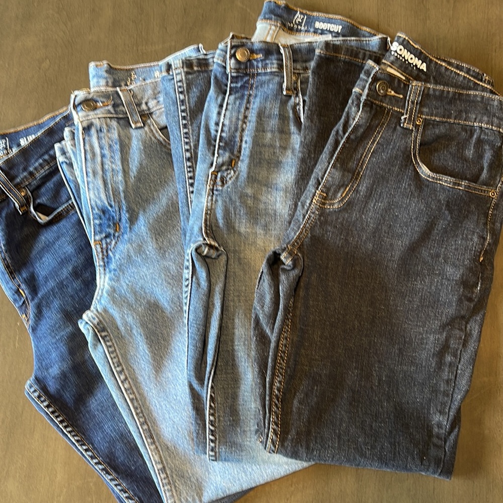 4 Pairs 29x30 Mens Jeans